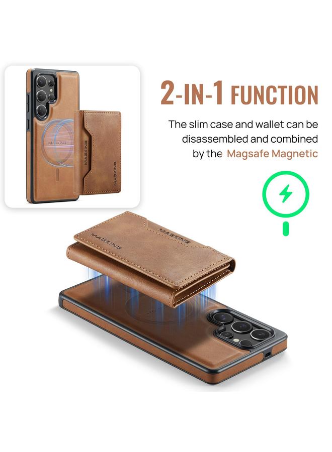 Dg Ming Case For Samsung Galaxy S25 Ultra 5G MAGKING-K2 Series MagSafe RFID Card Bag Detachable Phone Case - Image 5