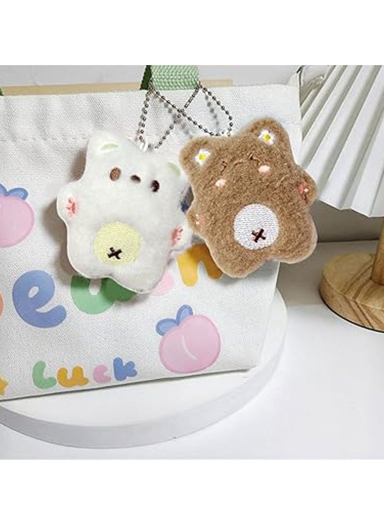 Bear Keychain Cute Keyring Simple Cell Phone Anti-lost Lanyard Ornament  Gift for Friend Family Couple  - Image 5