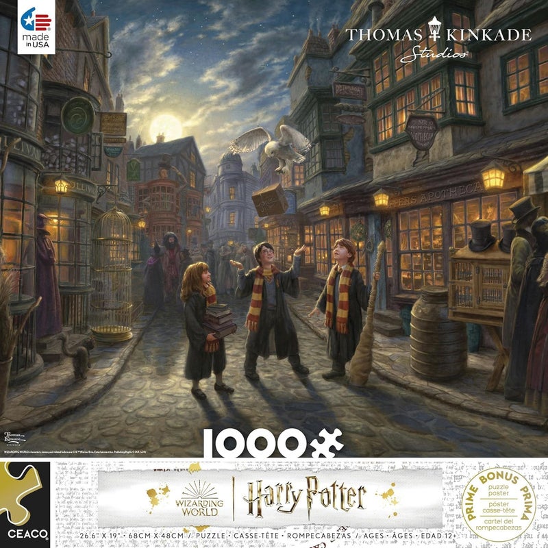 Ceaco - Thomas Kinkade - Harry Potter - Wizarding World - Diagon Alley - 1000 Piece Jigsaw Puzzle - Image 2