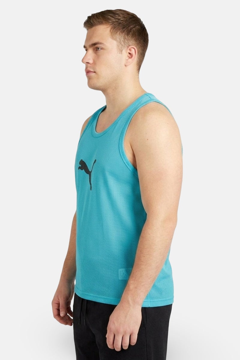 PUMA Men Sportswear Fit Sleeveless Training Vest, Blue - Image 3