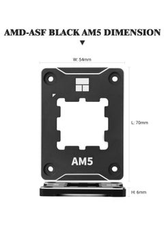 Generic ASF-Black AM5 CPU Holder, Corrective Anti-Bending Fixing Frame, AM5 Full-fit Fixed Non-Marking Mounter, AM5 Anti-Bending Contact Frame, CPU Cooler Standard  - Image 2