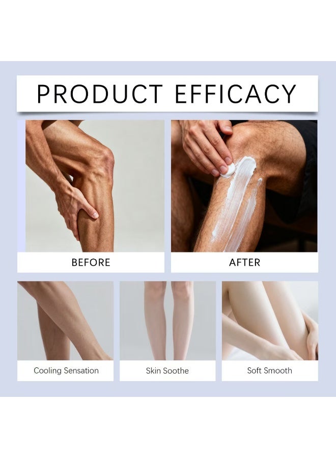 OCEAURA leg care cream protects and moisturizes skin, and daily care cream is applied. - Image 4