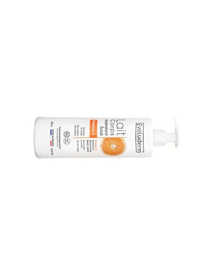 Evoluderm Vitamin C Radiance Moisturizing Body Lotion 500ml - Image 2