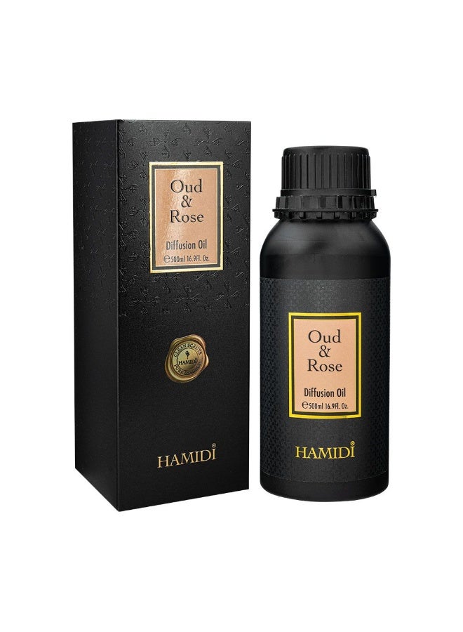 DANUBE HOME Hamidi Oud Rose Diffuser Oil 500ml Long Lasting Floral Fragrance - Image 4