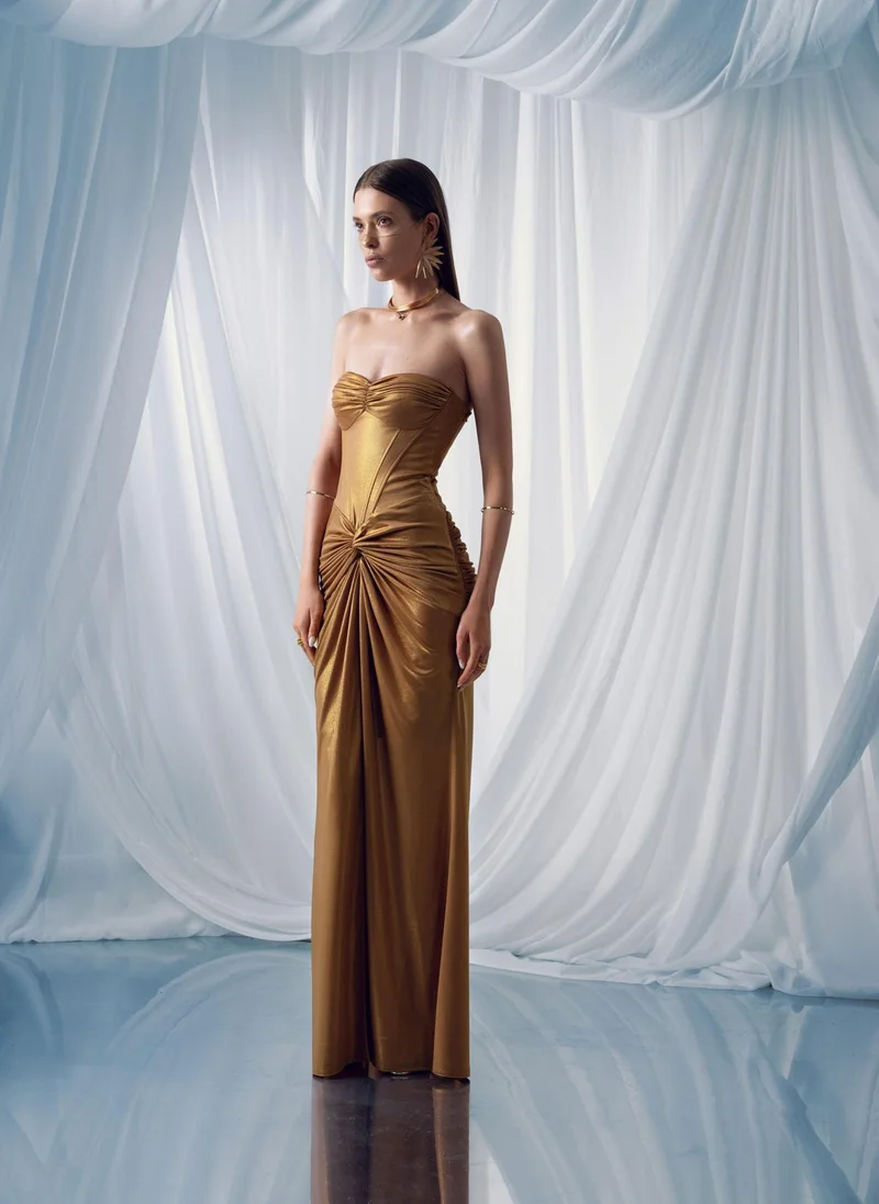 Lichi  Maxi dress with corset bodice for Women | Best Price UAE