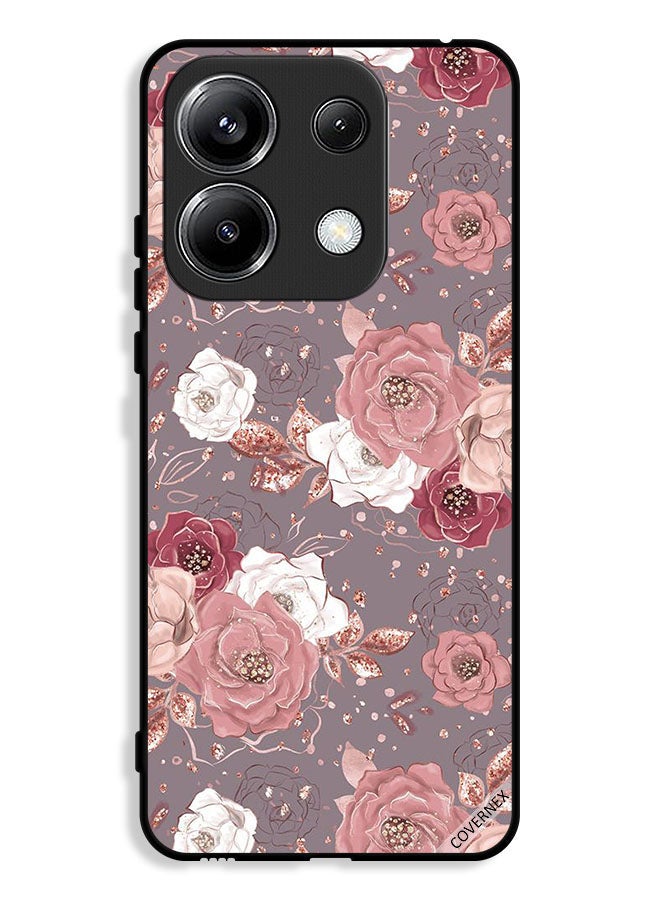 Covernex Xiaomi Poco M6 Pro 4G Protective Case Cover Floral Wallpaper - Image 1