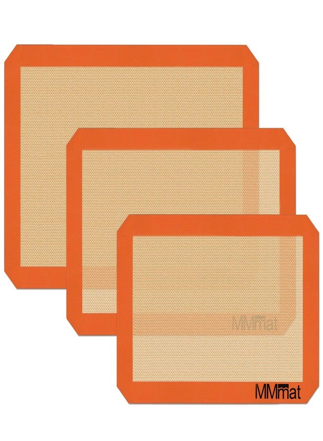 MMmat Silicone Baking Mat - Best German Silicone - Non Slip Silicone Baking Sheet, Non Stick Reusable Silicone Mats For Baking, Oven Liner, Counter Matt- Set of 3 - Image 1