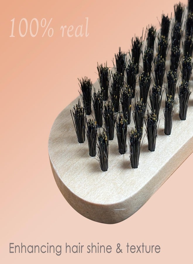 Chazcool Double Sided Bristle Hair Brush, Clamp Hair Brush Use for Smoothing and Straight Hair Styles, Wooden Hair Straightening Brush - Image 5