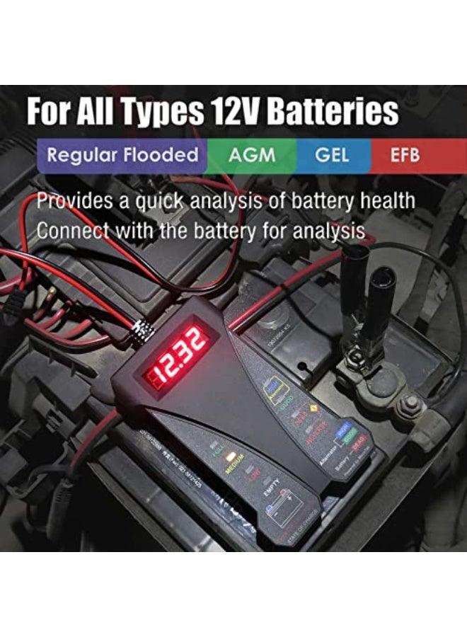 Motopower 12v Digital Battery Tester with LCD Display and LED Indication - Image 5