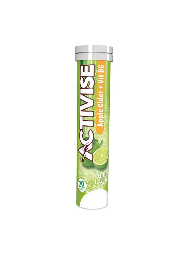 Activise Apple Cider With Vitamin B6 Effervescent Tab Citrus 20's  - Image 2