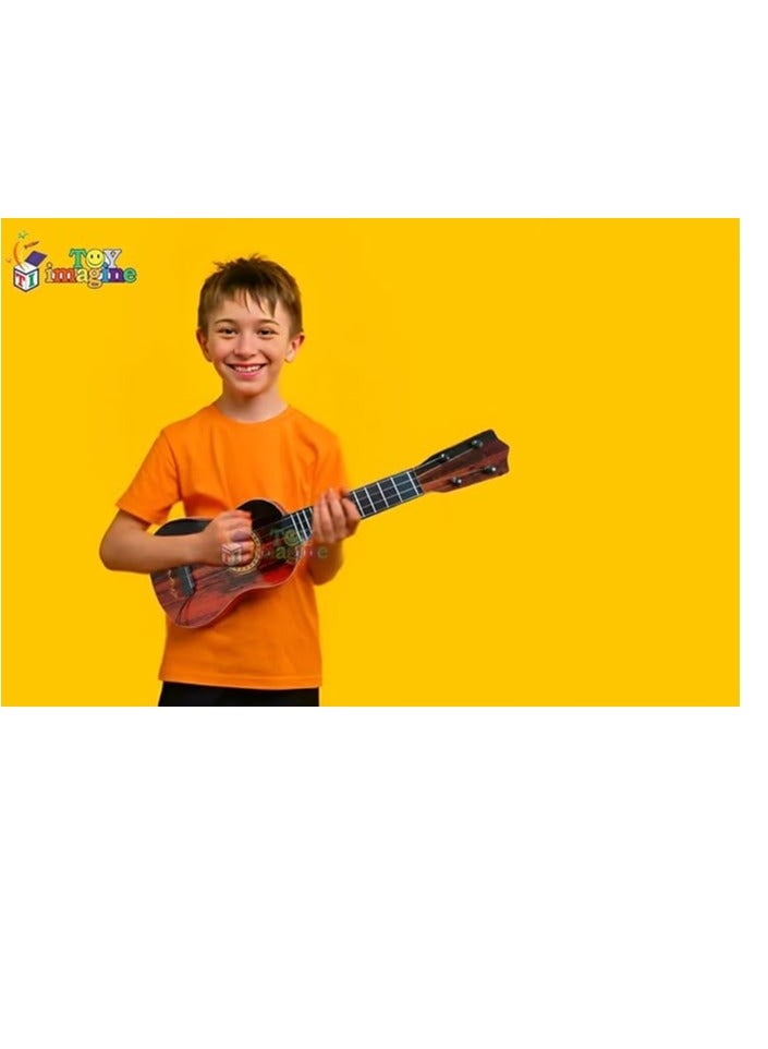 Guitar Toy 4-String Acoustic Music Learning Toys | Sound Toys Best Gift for Kids | Musical Instrument Educational Toy Guitar for Beginner | Age 3 - 6 (Product Colour May Vary)  - Image 3