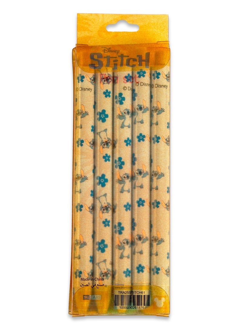Disney Disney - Stitch Themed Pen Set - Blue - 5 Pcs  - Image 2