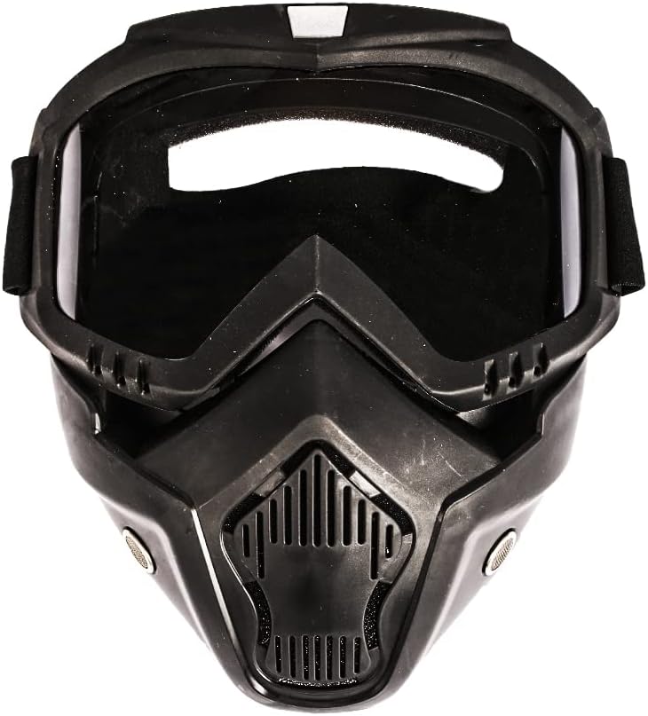 Beon motorcycle and cycling face mask clear glass for all bike