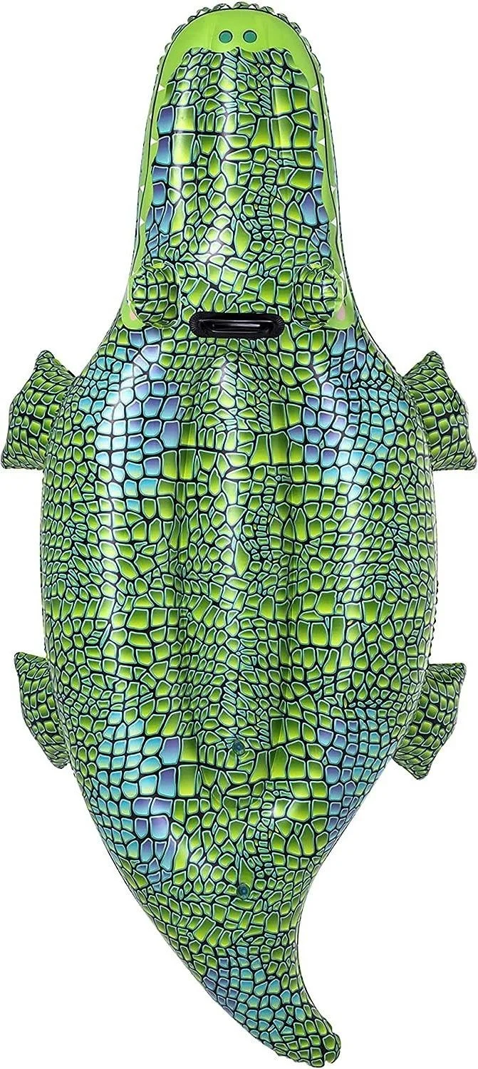 Bestway Inflatable Crocodile Rider with Handles Sea Bed with Handles Pool Bed with Rider with Handles