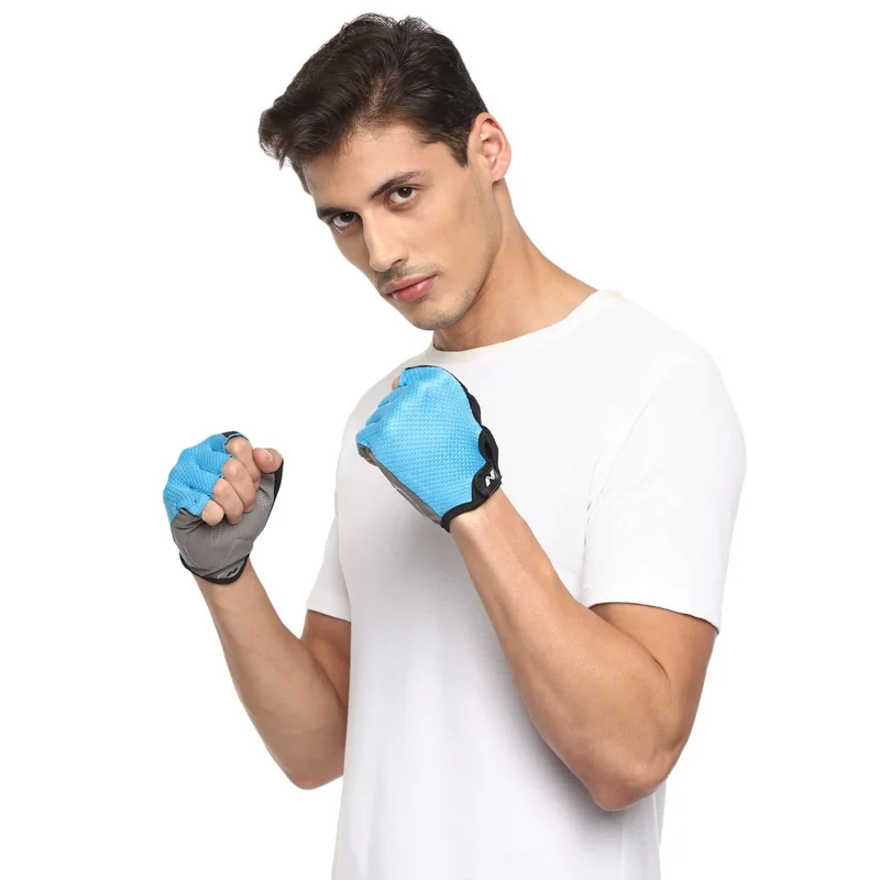 نيفيا Nivia Python 981SB Sports Gloves - Small (Sky Blue)