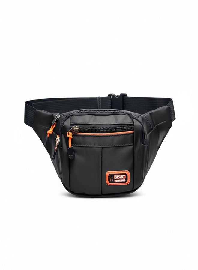 KARP Large Cross Body Fanny Pack Pockets,Gifts for Enjoy Sports Workout Traveling Running Casual Hands-Free Wallets Waist Pack Phone Bag Carrying All Phones (Black) - Image 1