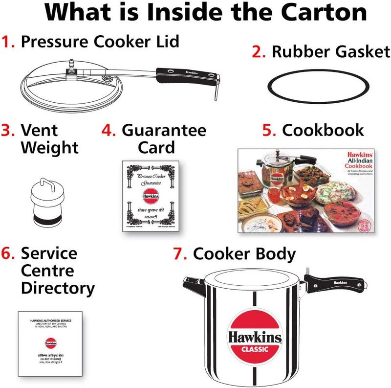 Hawkins طباخ ضغط هاوكينز كلاسيك 8 لتر (طويل) - Image 4