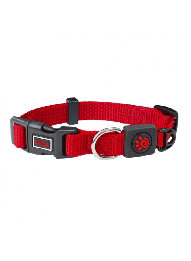 DOCO Signature Nylon Collar - 1.5 x 27-37cm [Color - Maroon, Size - S]