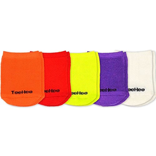 TeeHee Socks Fashion Liner Half Socks for Women Viscose Bamboo Toe Topper 5-Pair (Women-5Pair, Basic) - Image 2