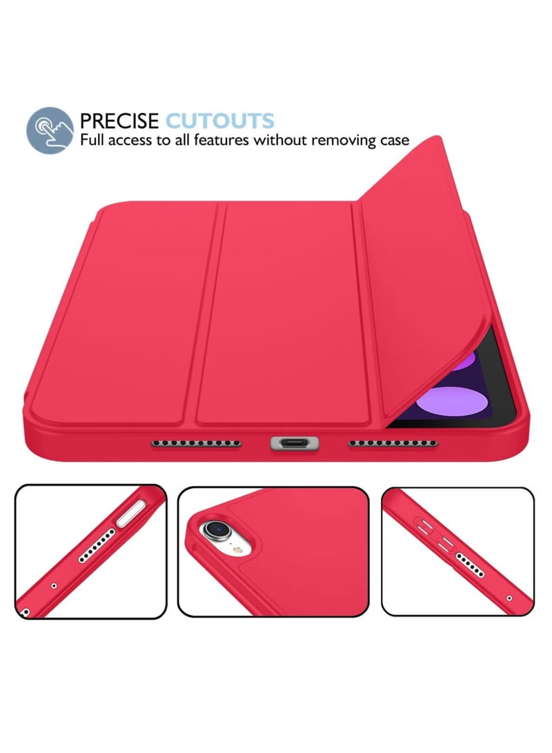 ELTRAZONE New iPad Mini 6 Case 8.3 Inch 2021 6th Gen with Pencil Holder, Trifold Stand Smart Case, Soft TPU Back, Auto Wake/Sleep - Image 2