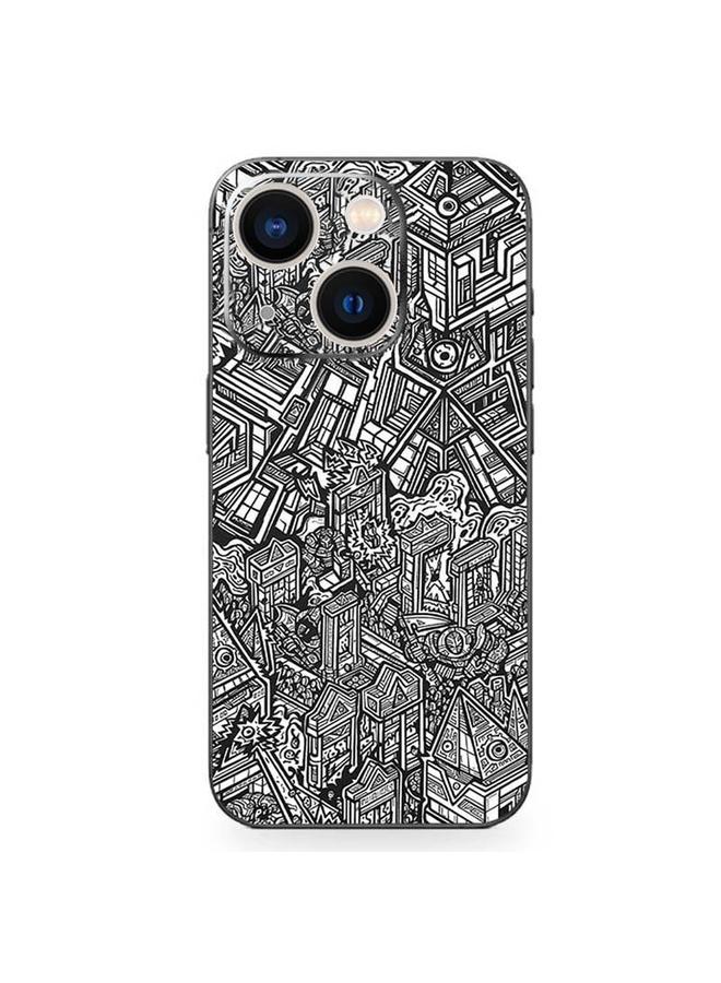 اس-توب جراب لهاتف iPhone 15، ملصق لاصق PET شامل للهاتف - Image 1