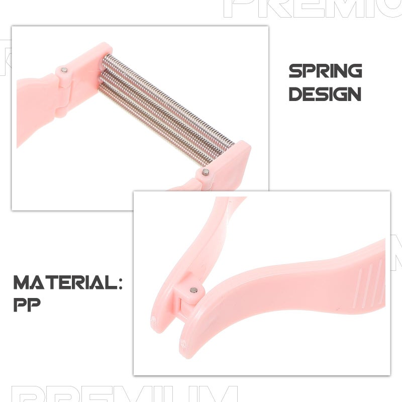2pcs Portable Facial Hair Remover Manual Epilator for Women Pink Spring Roller Tool - Image 4