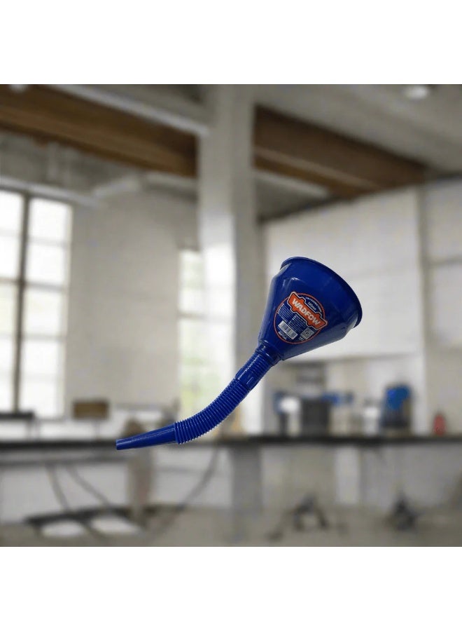 WADFOW 2-in-1 Plastic Flexible Funnel WUF1302 – Heavy Duty Multifunctional Fuel & Oil Funnel with Flexible Extension Spout for Automotive Engine Oil, Gasoline, Diesel & Fluids - Image 4