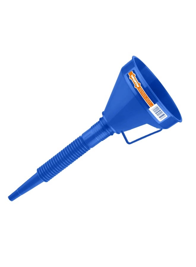 WADFOW 2-in-1 Plastic Flexible Funnel WUF1302 – Heavy Duty Multifunctional Fuel & Oil Funnel with Flexible Extension Spout for Automotive Engine Oil, Gasoline, Diesel & Fluids - Image 1