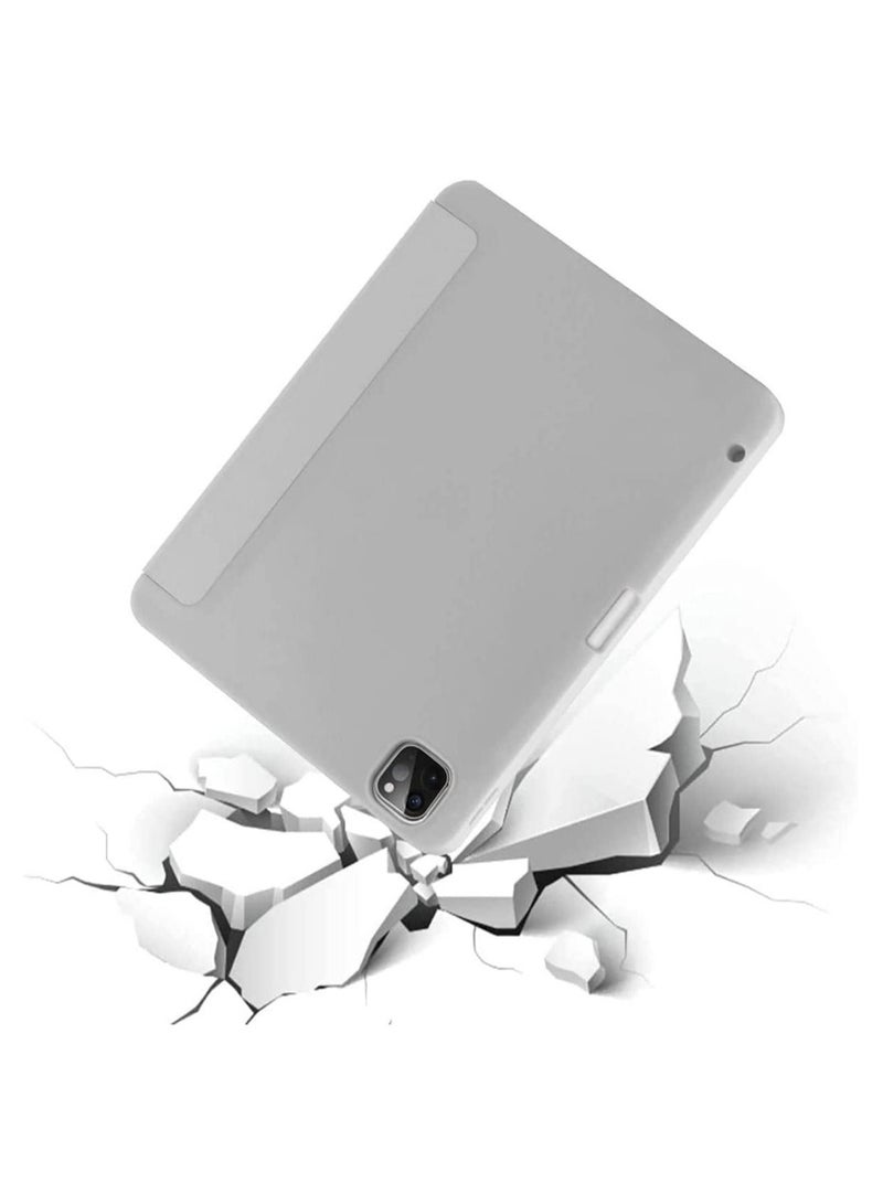 Case for iPad Pro 11 Inch 2021(3rd Gen)/2020(2nd Gen) with Pencil Holder [Support iPad 2nd Pencil Charging/Pair] Slim Trifold Stand, Smart Protective Case Cover - Image 2