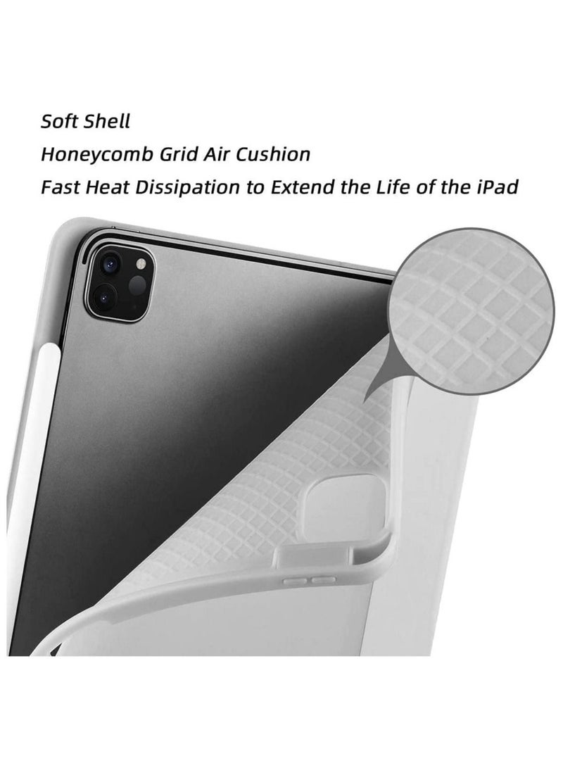 Case for iPad Pro 11 Inch 2021(3rd Gen)/2020(2nd Gen) with Pencil Holder [Support iPad 2nd Pencil Charging/Pair] Slim Trifold Stand, Smart Protective Case Cover - Image 3