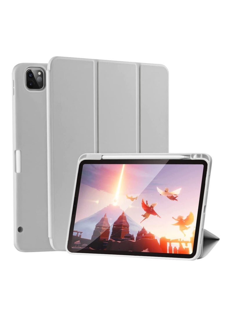 Case for iPad Pro 11 Inch 2021(3rd Gen)/2020(2nd Gen) with Pencil Holder [Support iPad 2nd Pencil Charging/Pair] Slim Trifold Stand, Smart Protective Case Cover - Image 4