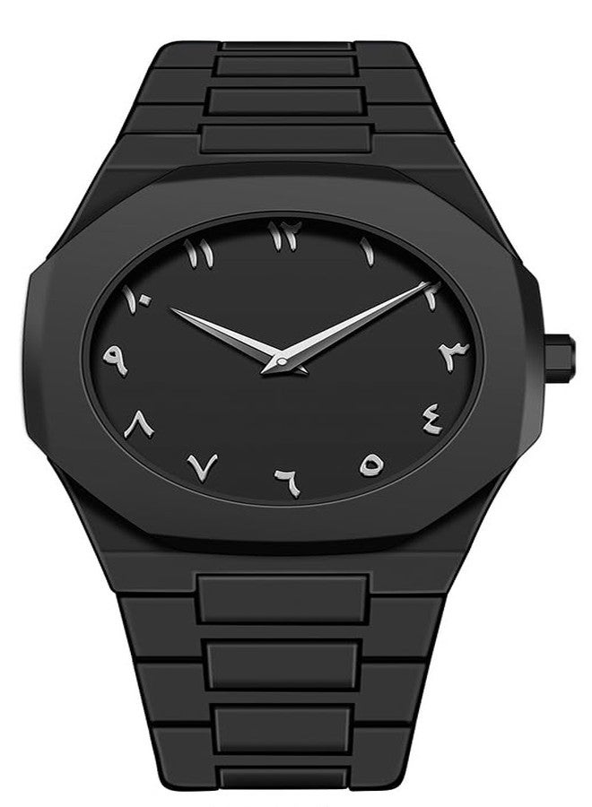 FANMIS Men's Anime-Inspired Fashion Sketch Wristwatch Minimalist Creative Wormhole Design Stylish and Durable Timepiece for Men's Sports Watch, E Balck Silver - Image 1