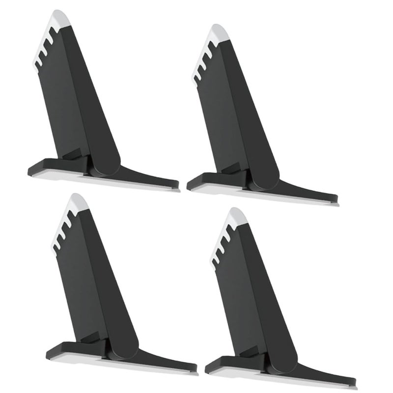Foldable Laptop Stand Adjustable Ergonomic Holder Portable Desk Riser Black - Image 2