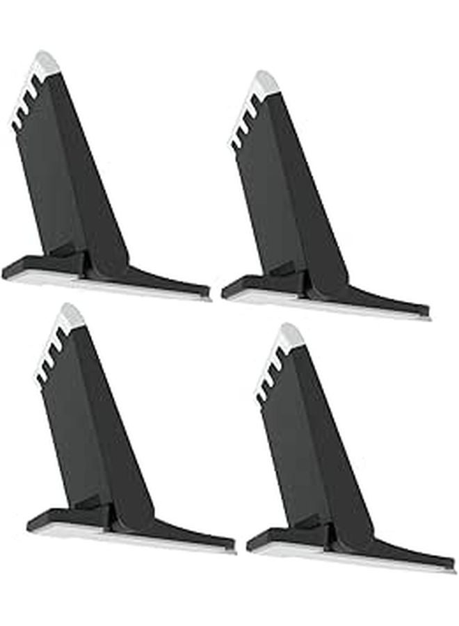 Foldable Laptop Stand Adjustable Ergonomic Holder Portable Desk Riser Black - Image 1
