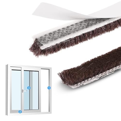 Homeaura Door Strip for Sealing Bottom Gap - Rubber Strips for Windows Soundproofing Sliding Door Stopper | Magnetic Seals | Dust Proof Home Filler | UPVC AC Sealer (5 Pcs of 1 Meter) - Image 1