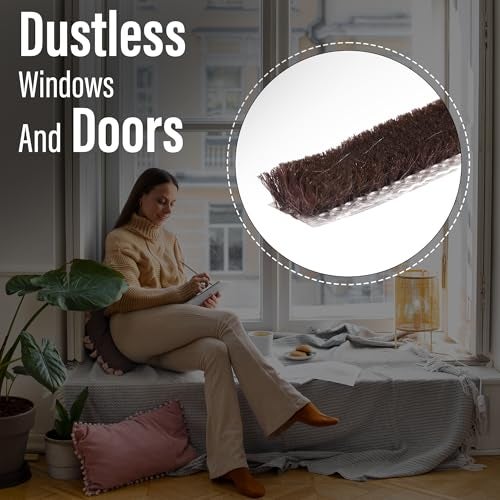 Homeaura Door Strip for Sealing Bottom Gap - Rubber Strips for Windows Soundproofing Sliding Door Stopper | Magnetic Seals | Dust Proof Home Filler | UPVC AC Sealer (5 Pcs of 1 Meter) - Image 3