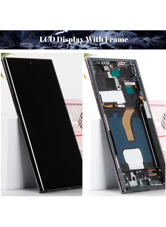 SRJTEK OLED For S22 Ultra 5G Screen Replacement for Samsung Galaxy S22 Ultra 5G LCD for Samsung S22 Ultra 5G Display SM-S908 SM-S908B Digitizer Touch Screen Assembly Repair Kits with Frame (With Fingerprint) - Image 3