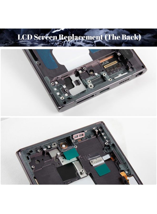 SRJTEK OLED For S22 Ultra 5G Screen Replacement for Samsung Galaxy S22 Ultra 5G LCD for Samsung S22 Ultra 5G Display SM-S908 SM-S908B Digitizer Touch Screen Assembly Repair Kits with Frame (With Fingerprint) - Image 4