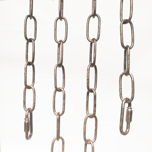 CUFEAL 6ft Aged Bronze Finish Lighting Chain Industrial Style Deco Chain (3mm) - Image 3