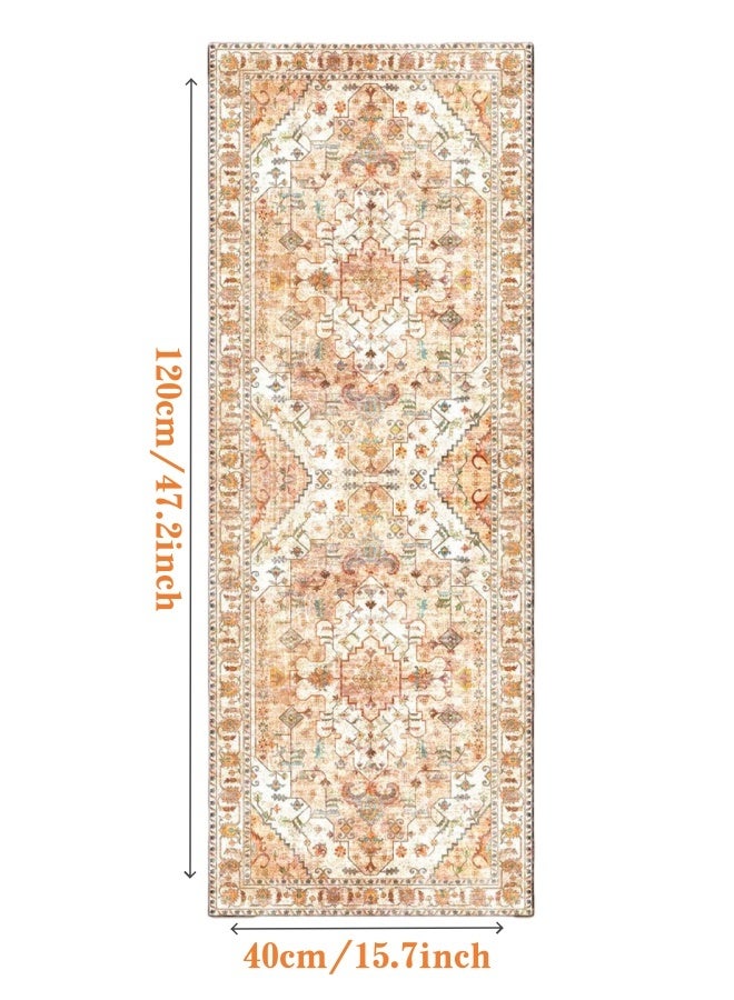 Retro Persian style living room coffee table bedroom carpet - anti slip, stain resistant, easy to clean, washable, soft and comfortable area carpet - Image 1