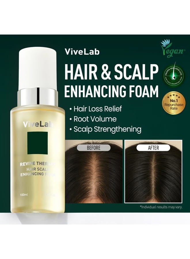 ViveLab Revive Therapy Hair Scalp Enhancing Foam by ViveLab - Nighttime Care for Scalp, Vegan Formula 3.38 oz - Image 2