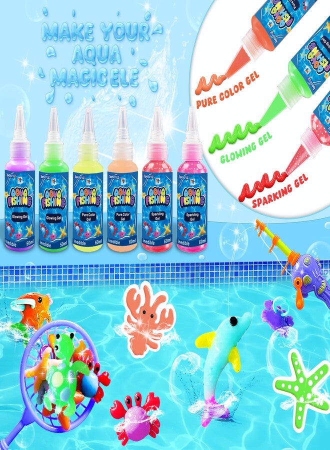 BEIREG Aqua Water Fairy Gel Kit, Magic Squishy Elf Water Toy Kit with 18 Color Gel, 18 Shape Molds, 2 Fishing Toy, Create Squishes Sea Animals DIY Crafts STEM Kit for Kids Gift - Image 3