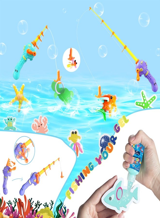 BEIREG Aqua Water Fairy Gel Kit, Magic Squishy Elf Water Toy Kit with 18 Color Gel, 18 Shape Molds, 2 Fishing Toy, Create Squishes Sea Animals DIY Crafts STEM Kit for Kids Gift - Image 4