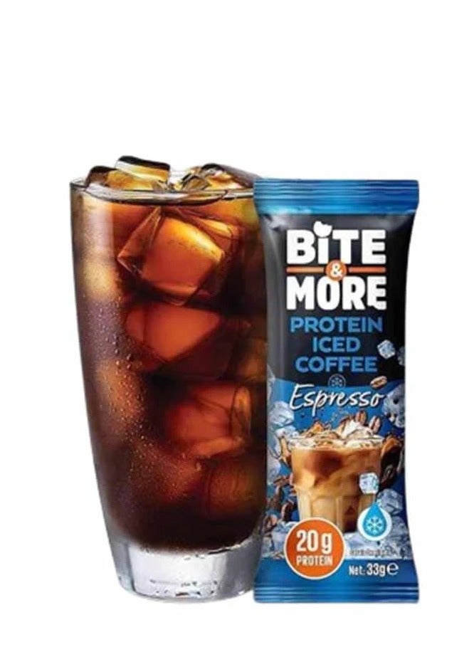 BITE & MORE PROTEIN ICED COFFEE, ESPRESSO FLAVOR 33G*10 - Image 2