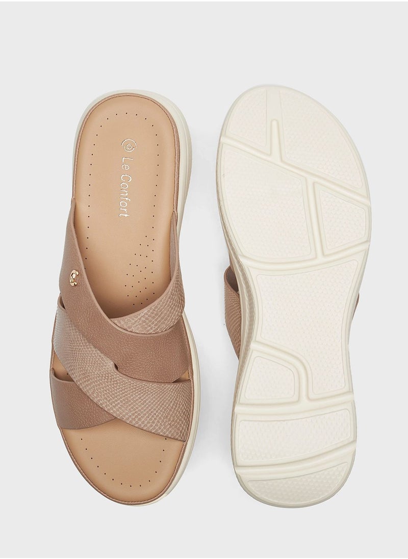 Le Confort - Multi Strap Wedge Sandals - Image 1