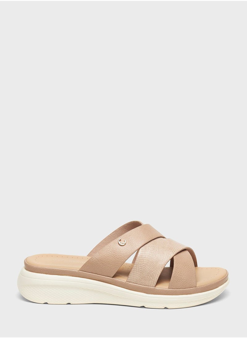 Le Confort - Multi Strap Wedge Sandals - Image 1