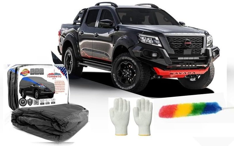 TORONTO Car Cover for Nissan Navara 2007–2025 – All-Weather Protection with Driver Door Zipper, Waterproof, Dust & UV Resistant - Image 1