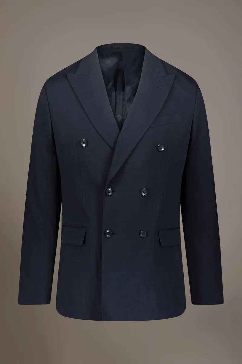 Doppelganger Blue Single breasted jersey jacket - Blue for Men | Best Price UAE