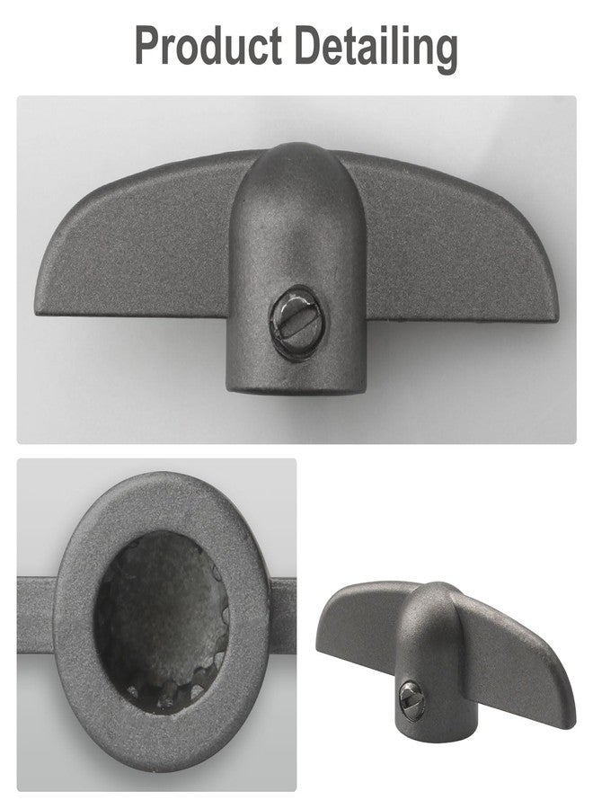 VIDABTE T-Handle Crank for Andersen Casement Windows, 3/8 in Tee Handle Casement Operator, Butterfly Wing Nut T-Handles (2 pcs) - Image 4
