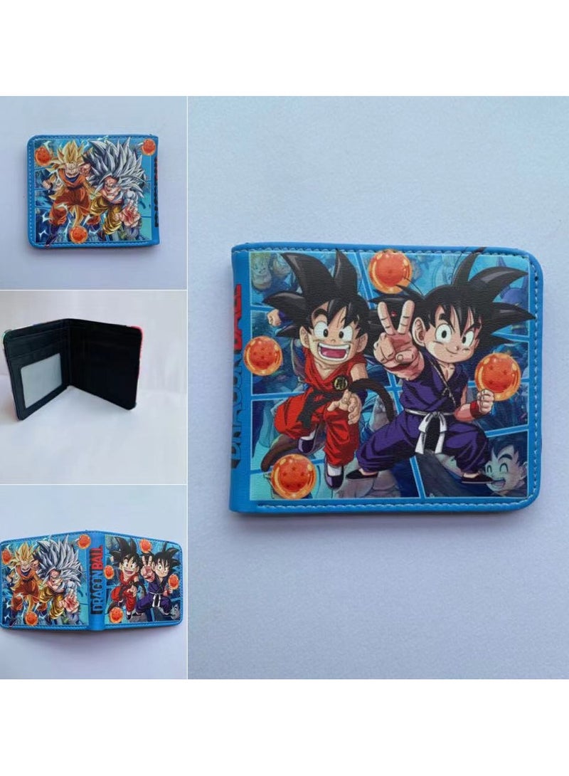 KUYING New Dragon Ball Short Personalized And Simple PU Leather Wallet 